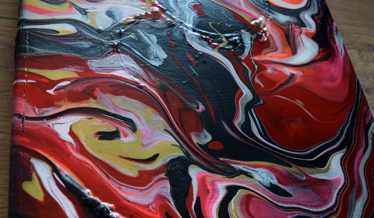 Leinwand Wandbild Acryl Arcylpouring Aryclleinwand "Women Live"