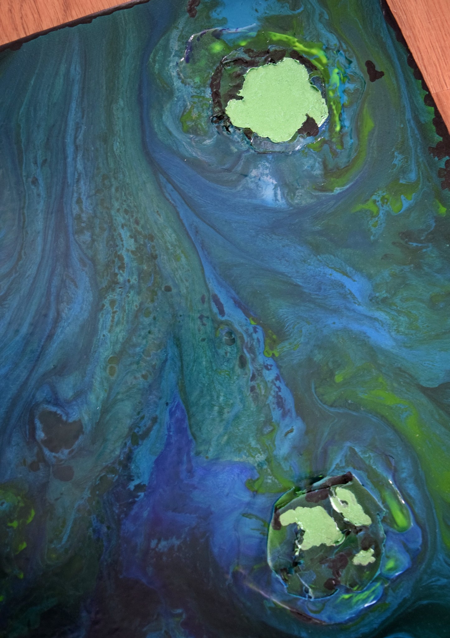 Leinwand Wandbild Acryl Arcylpouring Aryclleinwand "for my littel boy"