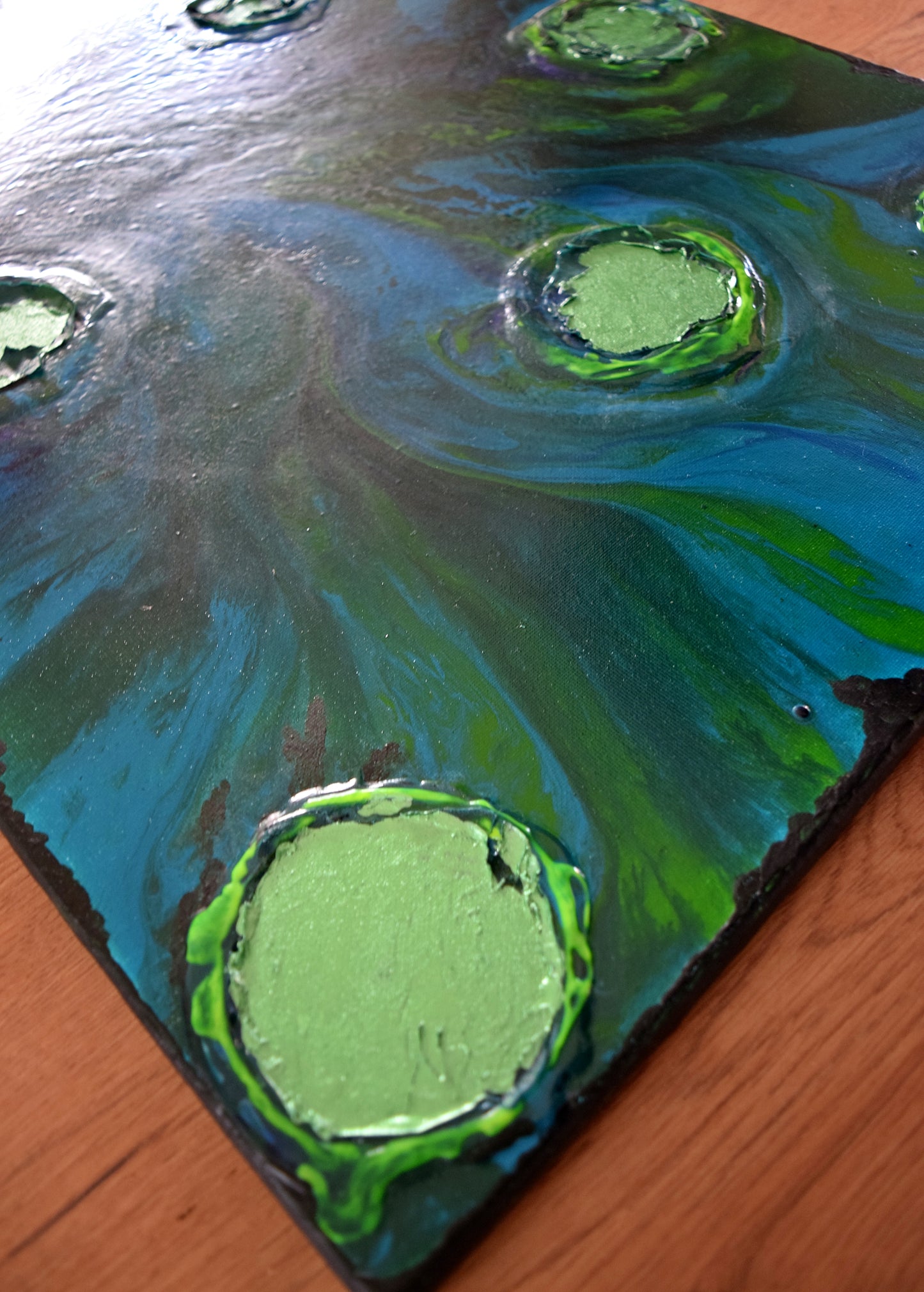 Leinwand Wandbild Acryl Arcylpouring Aryclleinwand "for my littel boy"