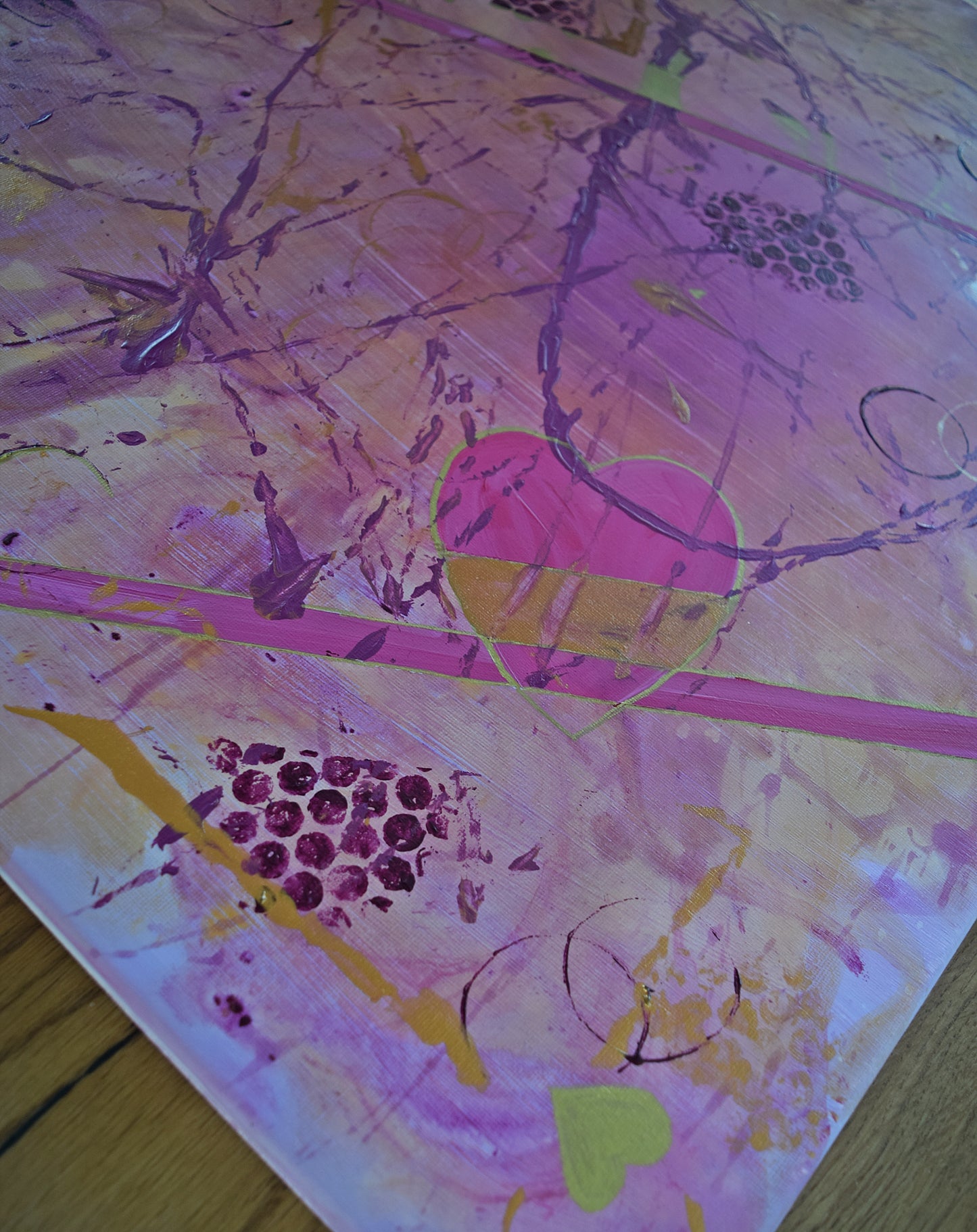 Leinwand Wandbild Acryl Aryclleinwand "LOVE"
