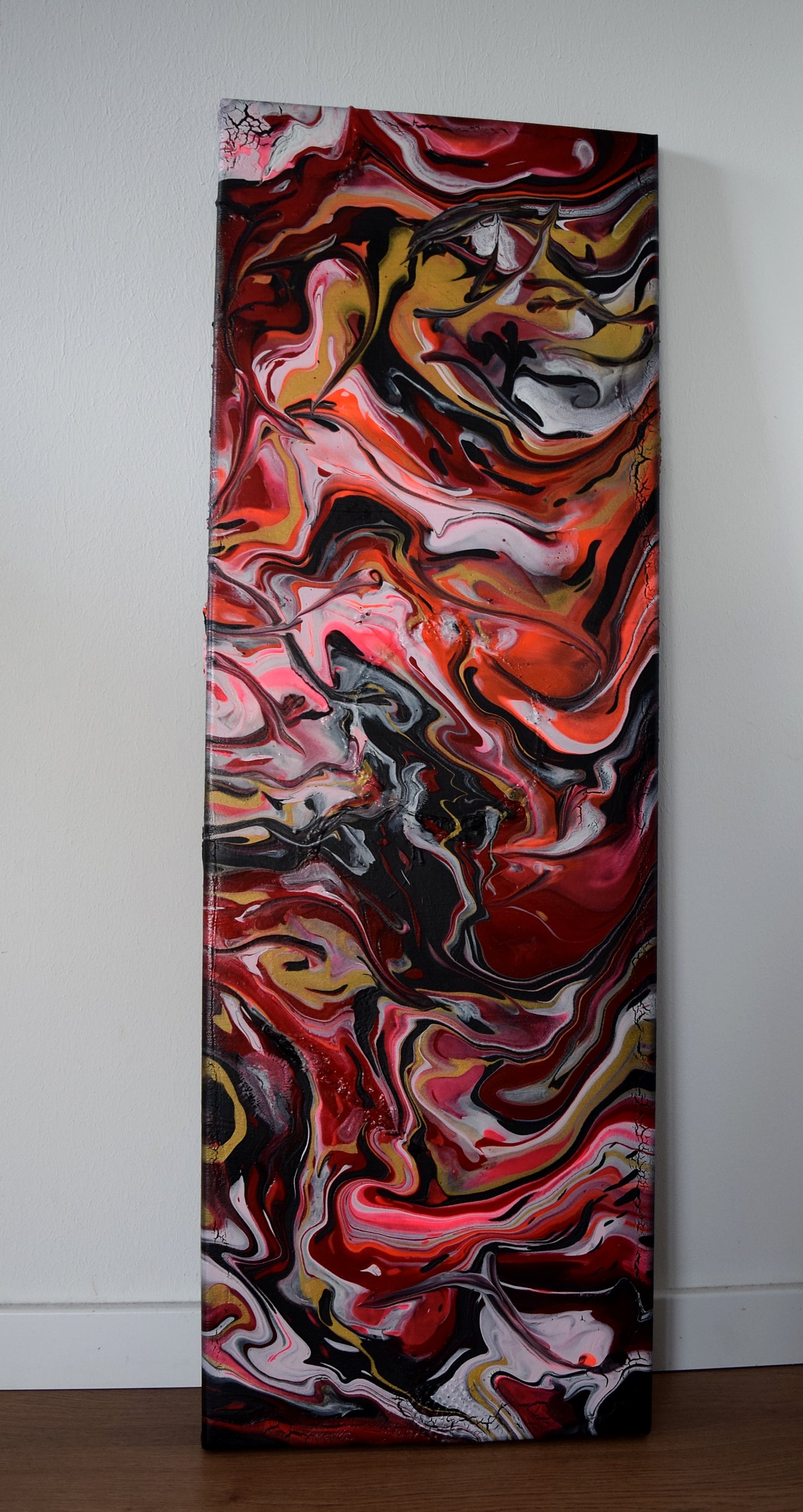 Leinwand Wandbild Acryl Arcylpouring Aryclleinwand "Women Live"