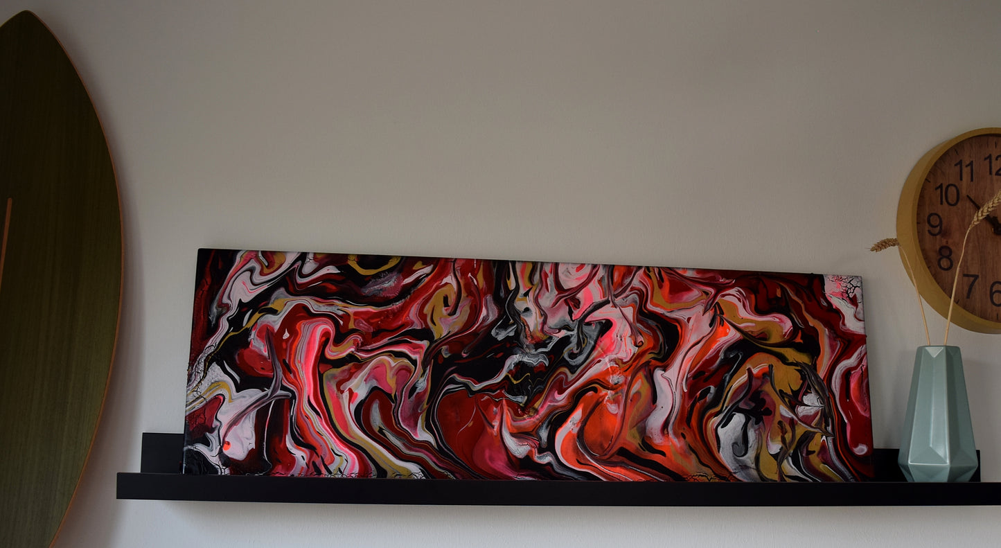 Leinwand Wandbild Acryl Arcylpouring Aryclleinwand "Women Live"