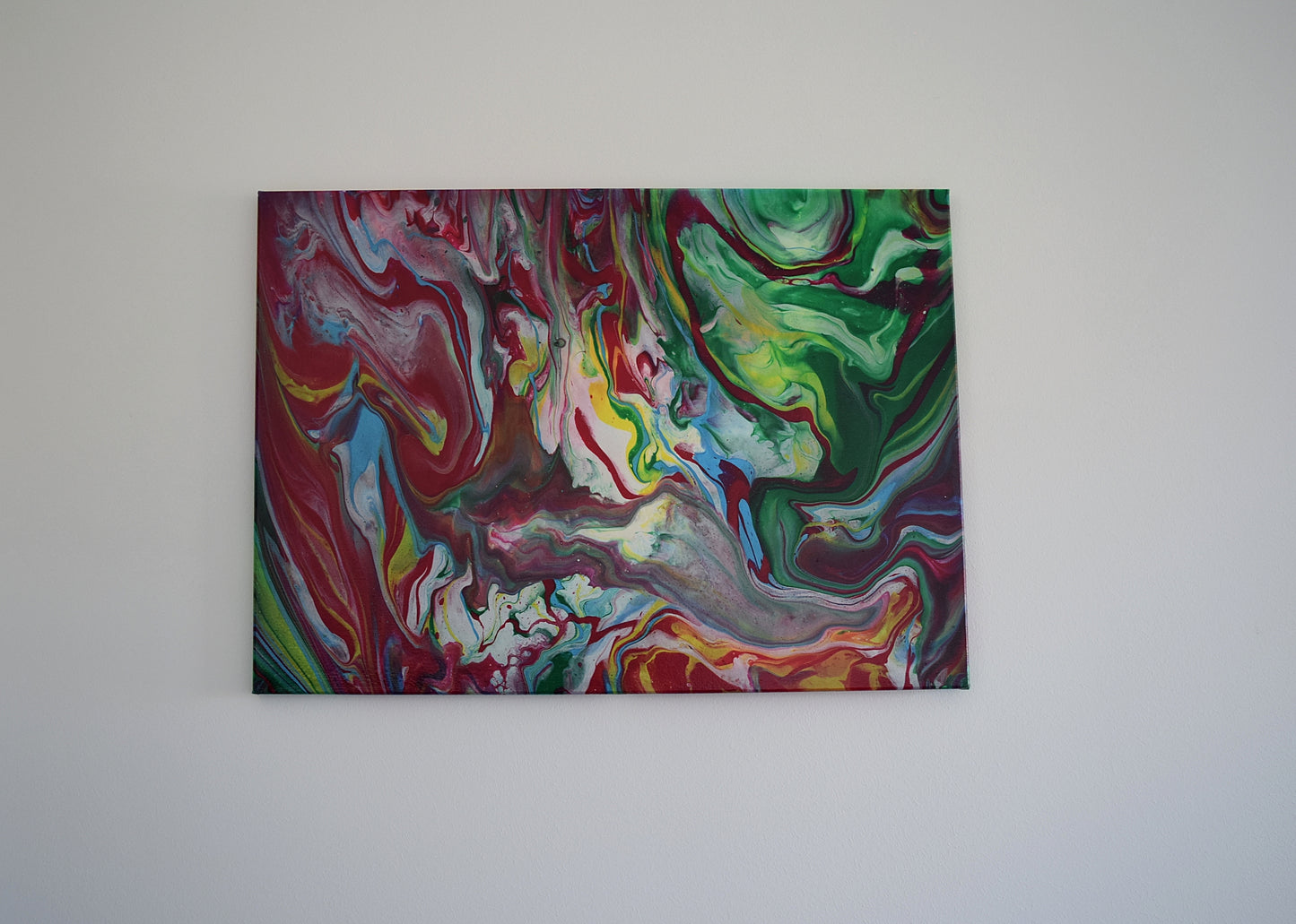 Leinwand Wandbild Acryl Arcylpouring Aryclleinwand "Summer River"
