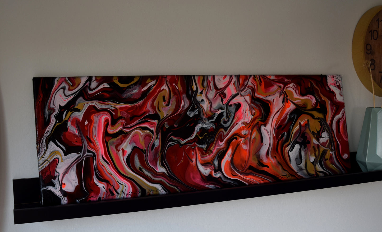 Leinwand Wandbild Acryl Arcylpouring Aryclleinwand "Women Live"