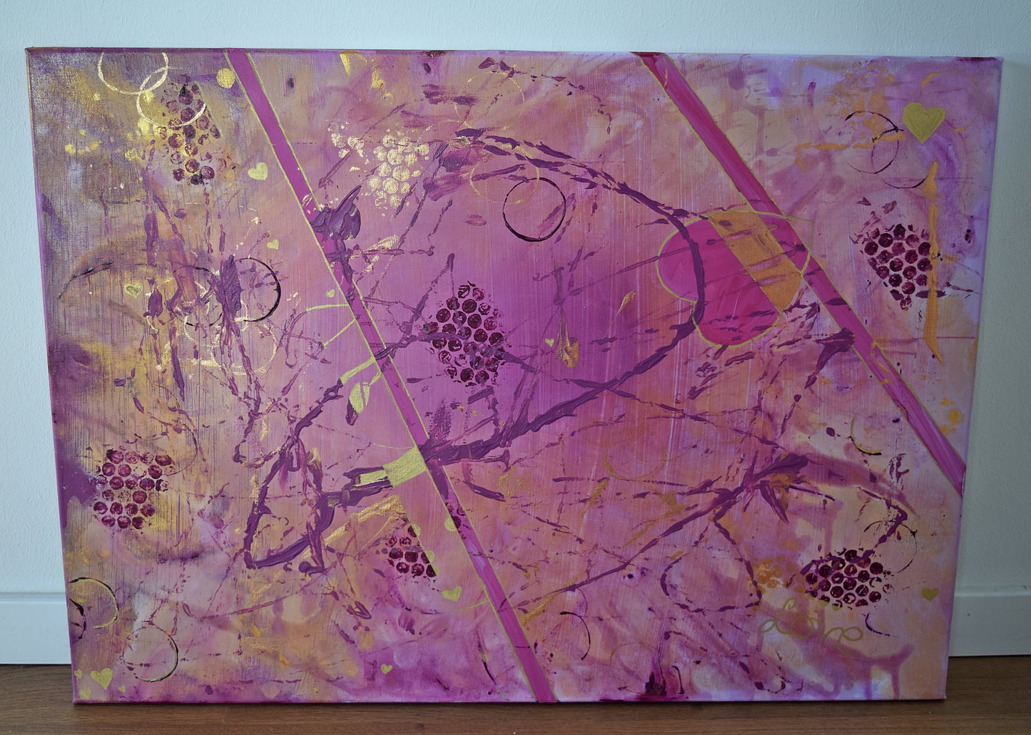 Leinwand Wandbild Acryl Aryclleinwand "LOVE"