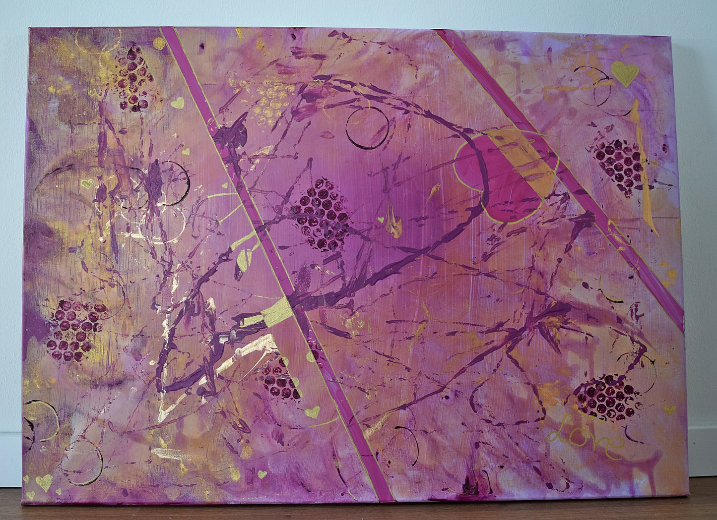 Leinwand Wandbild Acryl Aryclleinwand "LOVE"