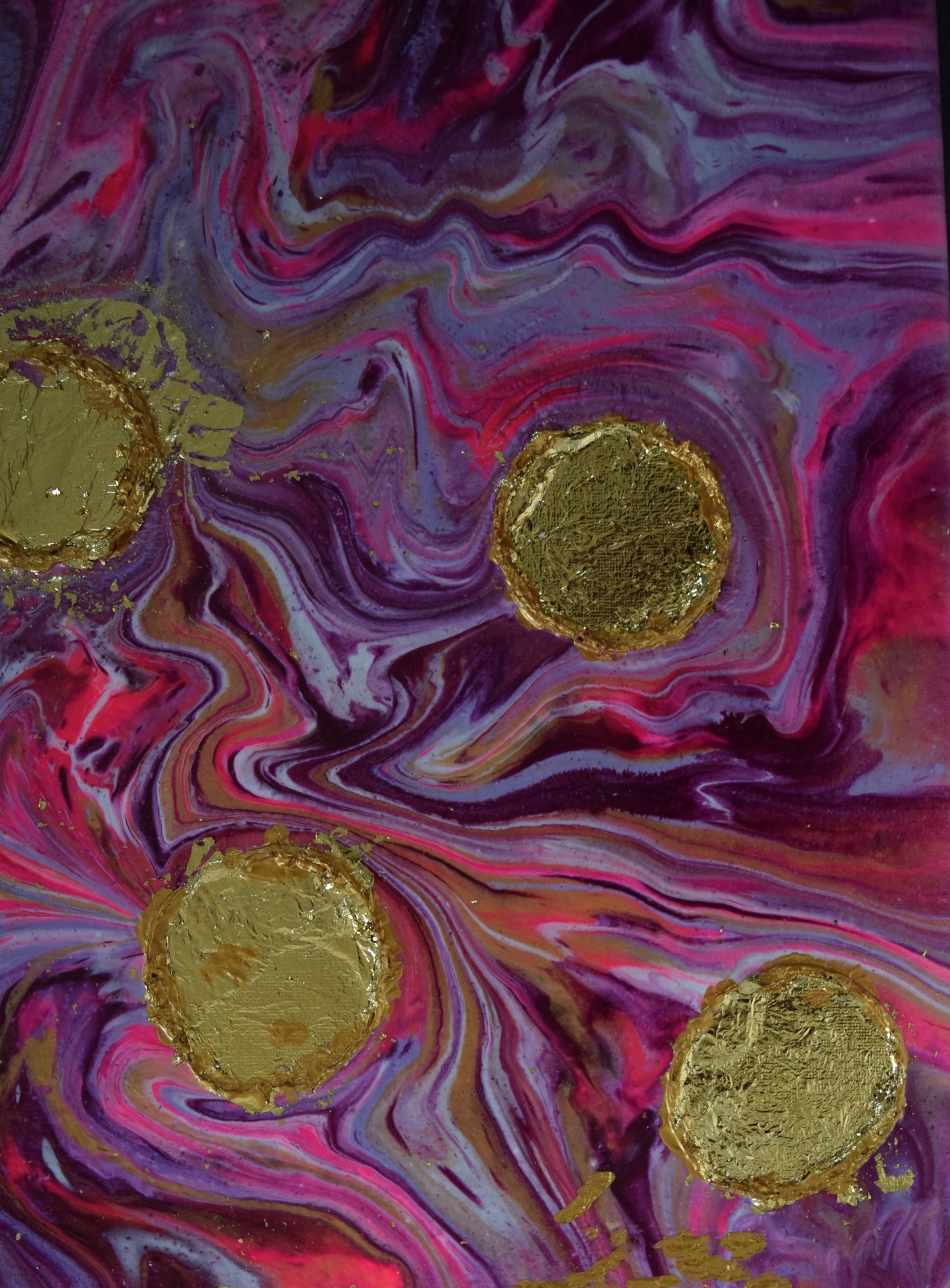 Leinwand Wandbild Acryl Arcylpouring Aryclleinwand "for my littel girl"