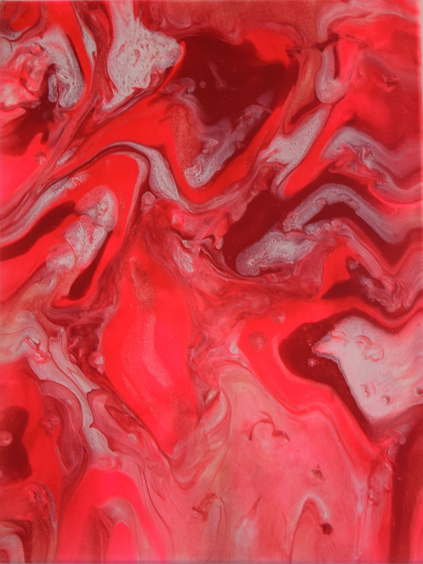 Leinwand Wandbild Acryl Arcylpouring Aryclleinwand "Pink Passion"