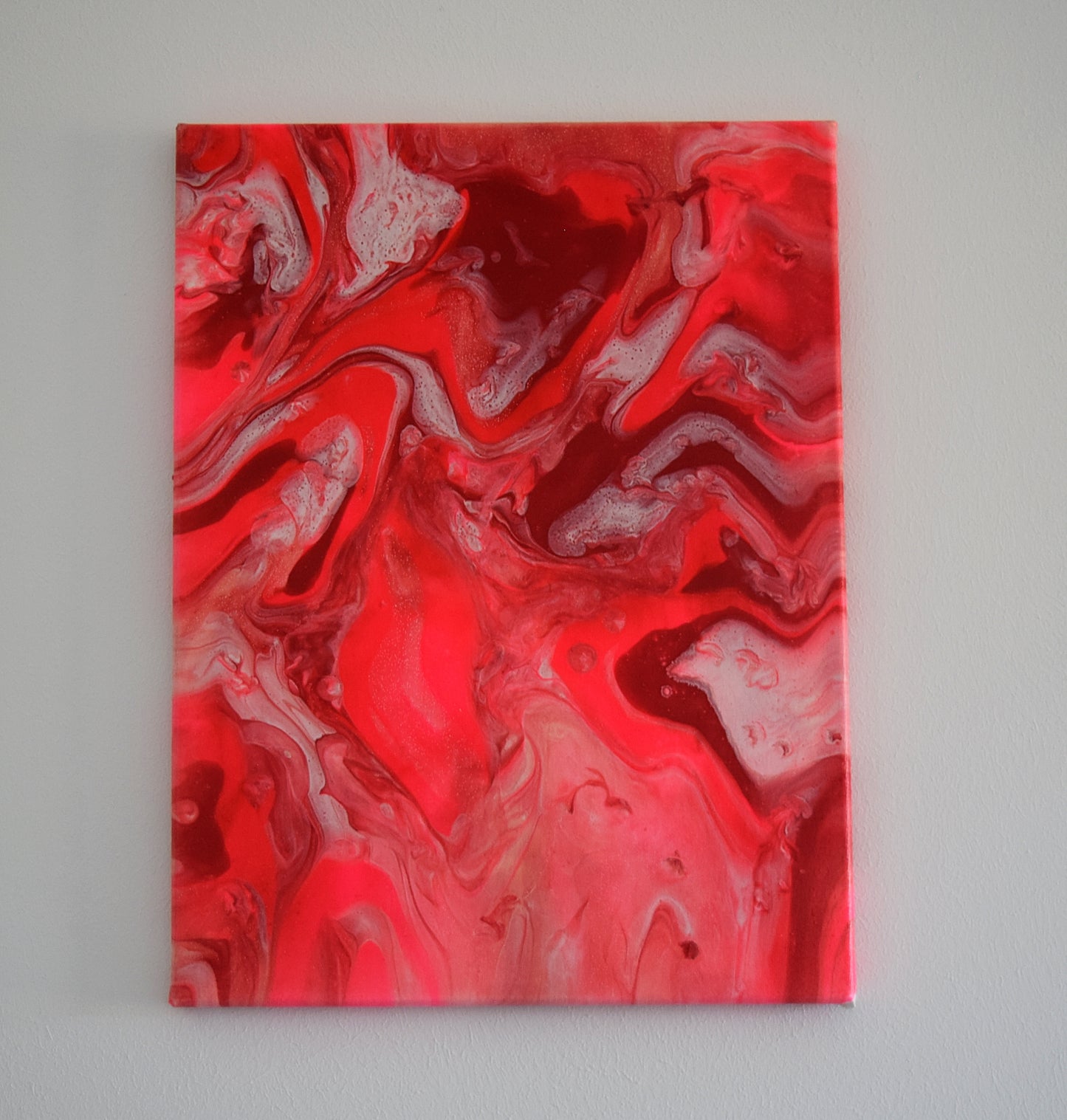 Leinwand Wandbild Acryl Arcylpouring Aryclleinwand "Pink Passion"