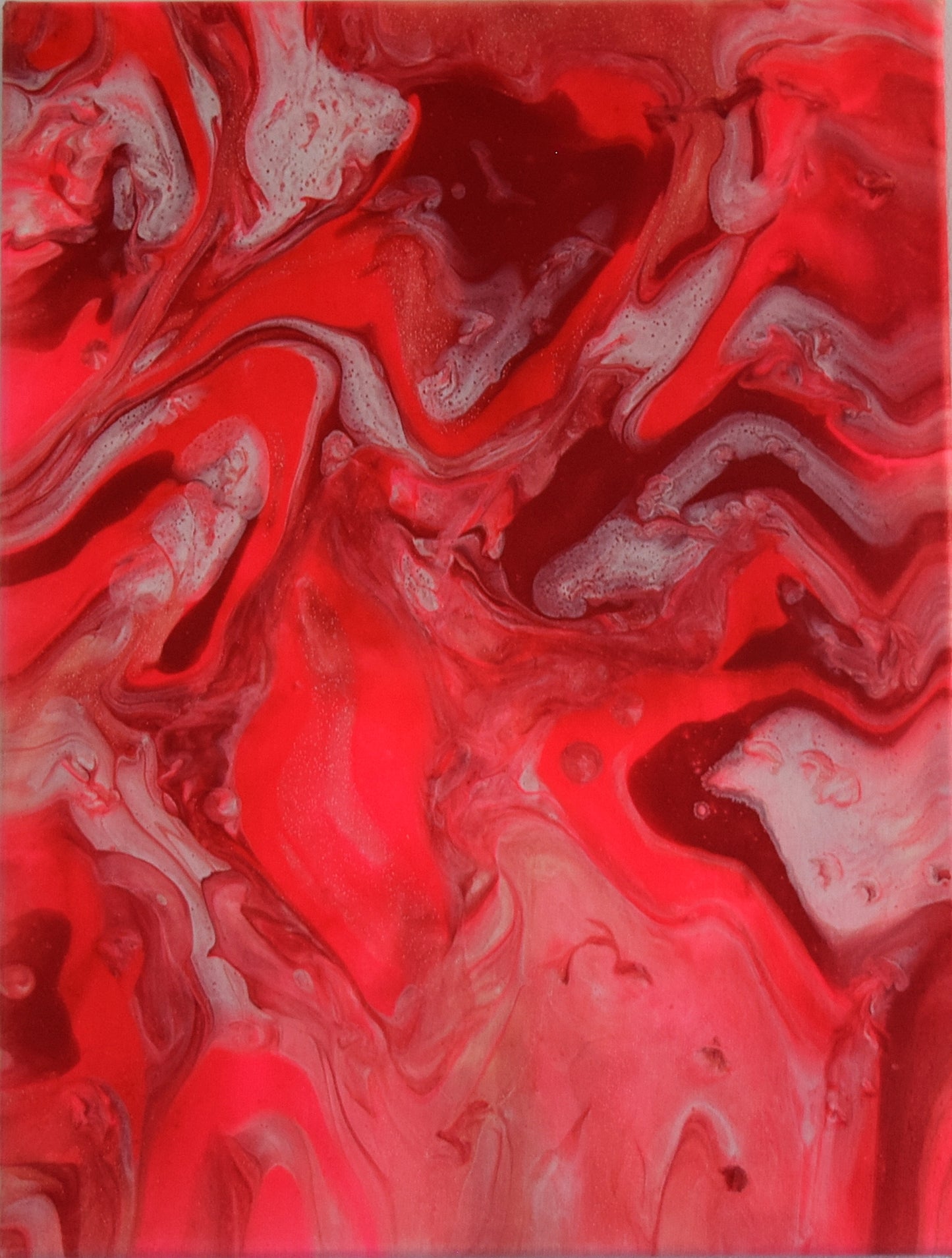 Leinwand Wandbild Acryl Arcylpouring Aryclleinwand "Pink Passion"