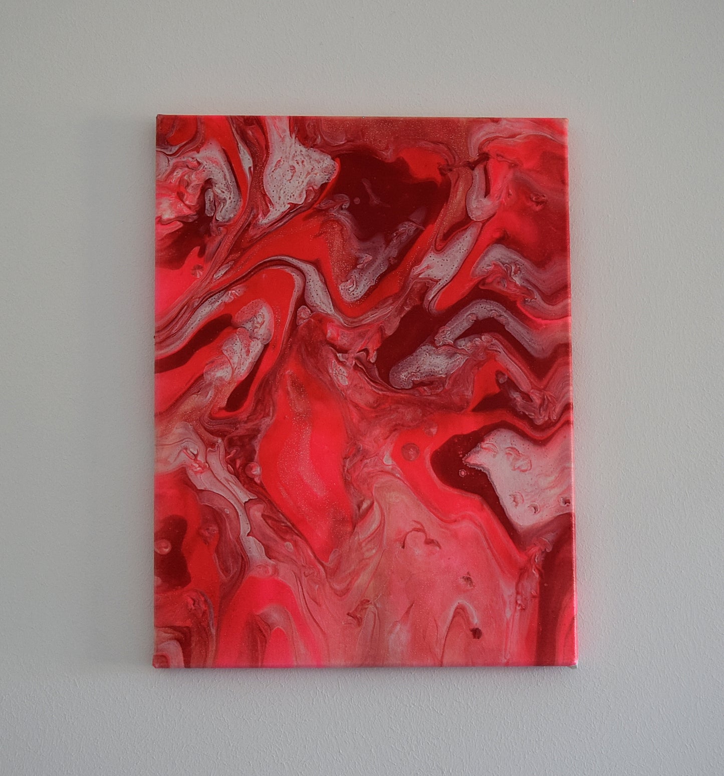Leinwand Wandbild Acryl Arcylpouring Aryclleinwand "Pink Passion"