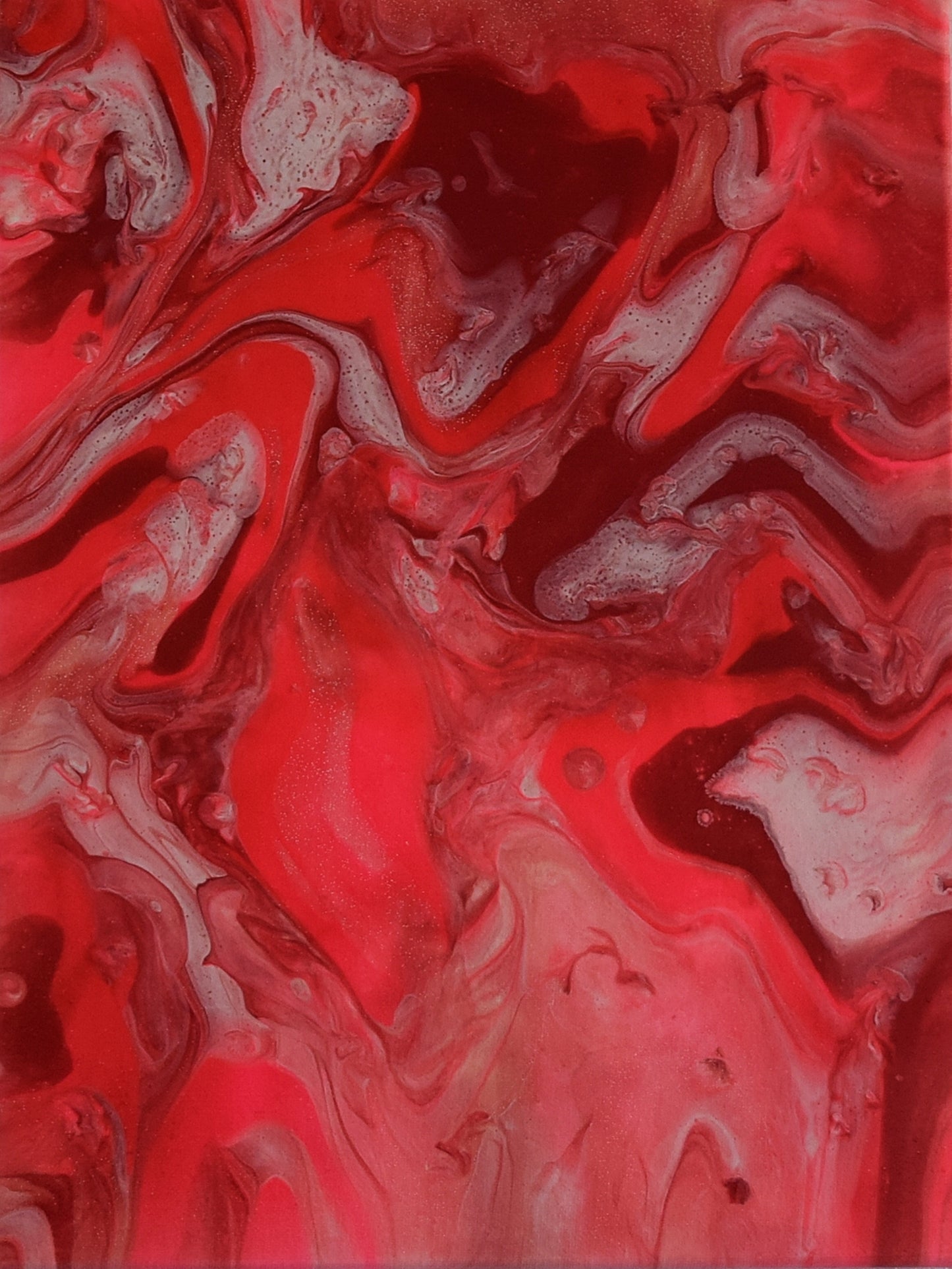 Leinwand Wandbild Acryl Arcylpouring Aryclleinwand "Pink Passion"