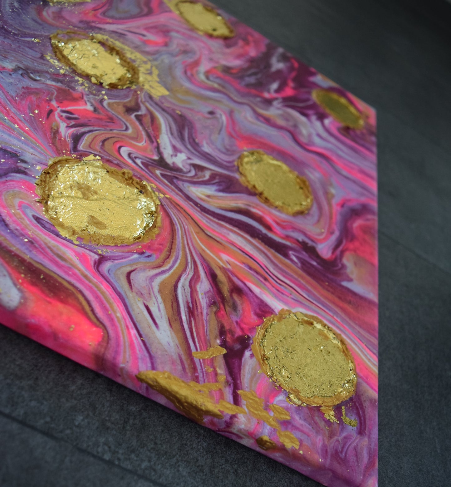 Leinwand Wandbild Acryl Arcylpouring Aryclleinwand "for my littel girl"