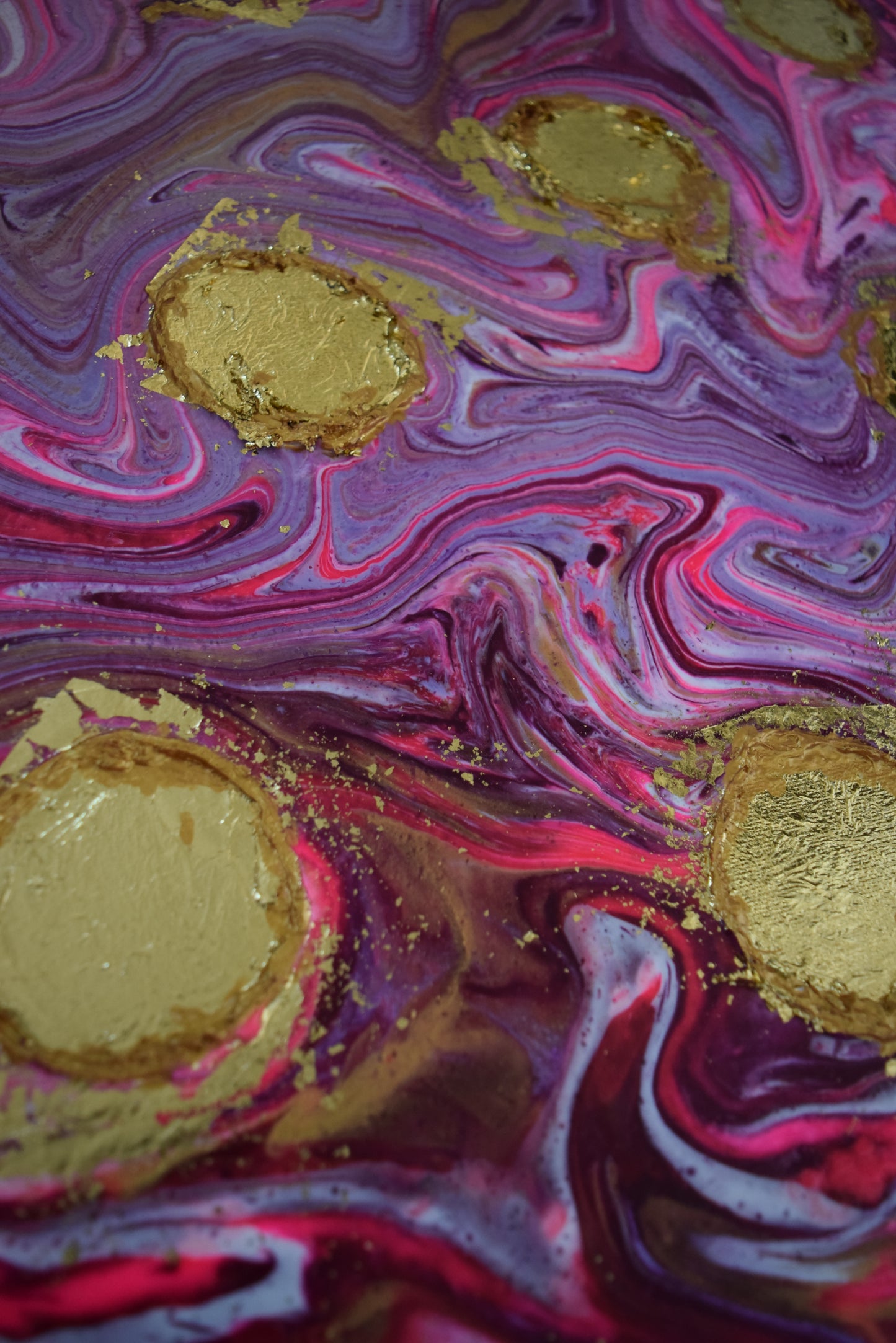 Leinwand Wandbild Acryl Arcylpouring Aryclleinwand "for my littel girl"