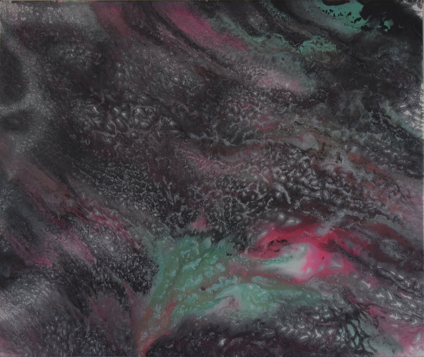 Leinwand Wandbild Acryl Arcylpouring Aryclleinwand "Black Water"