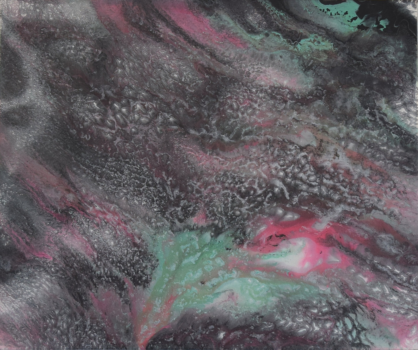 Leinwand Wandbild Acryl Arcylpouring Aryclleinwand "Black Water"