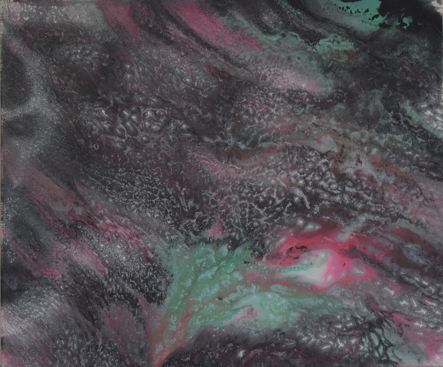 Leinwand Wandbild Acryl Arcylpouring Aryclleinwand "Black Water"