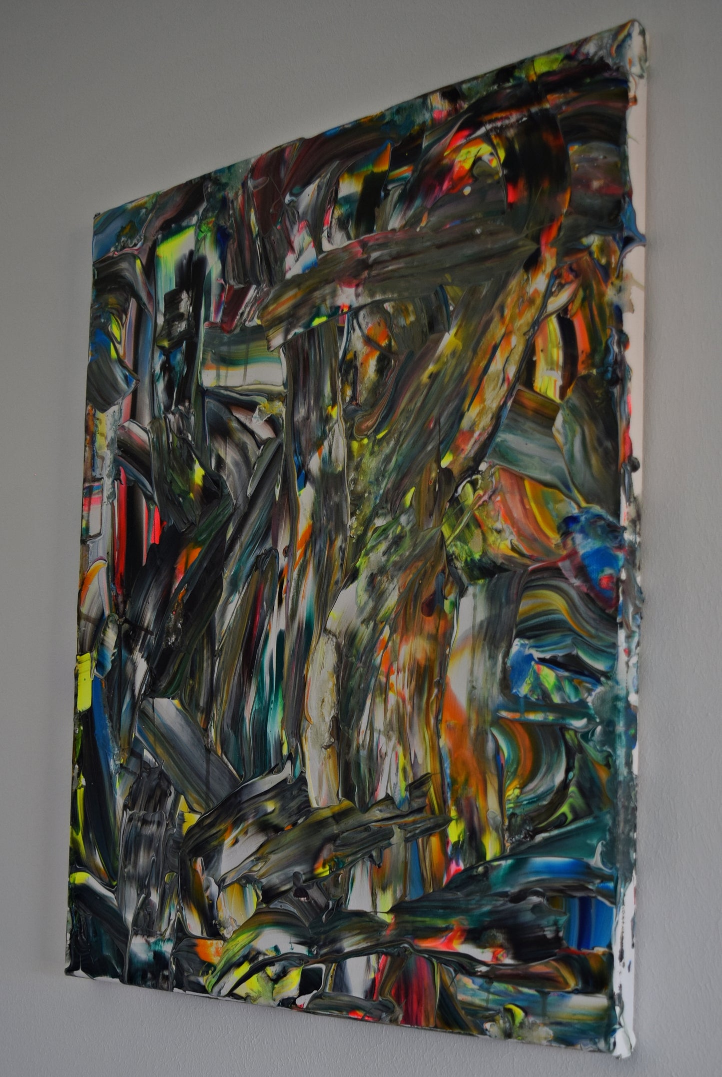Leinwand Wandbild Acryl Aryclleinwand "Wild Colourful"