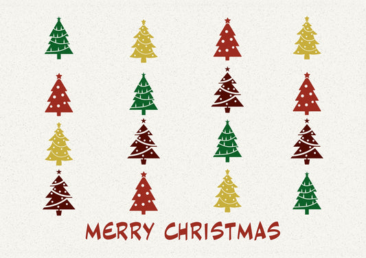 Postkarte Weihnachtskarte "Merry Christmas"