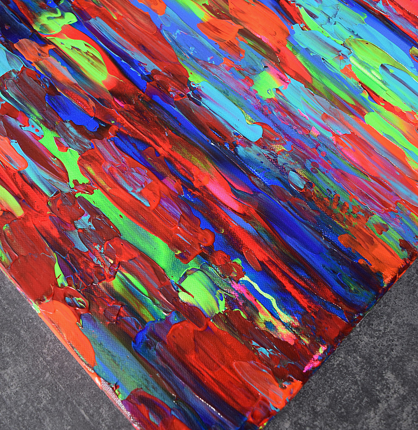 Leinwand Wandbild Acryl Arcylspachteltechnik Aryclleinwand "beautiful day"