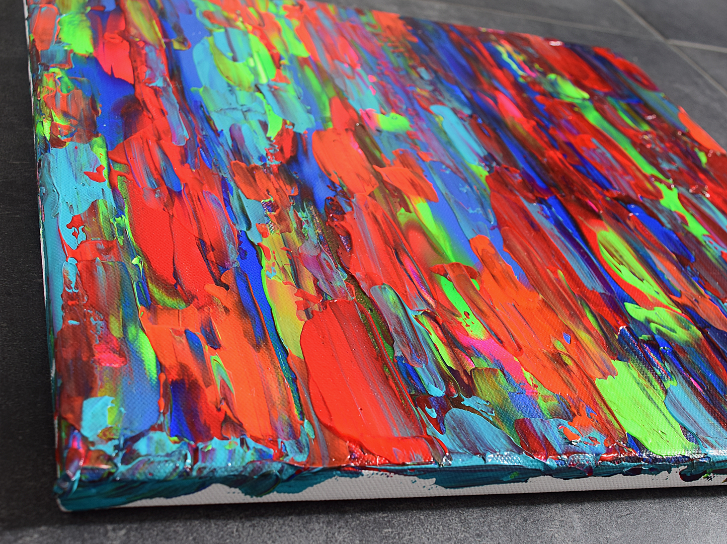 Leinwand Wandbild Acryl Arcylspachteltechnik Aryclleinwand "beautiful day"