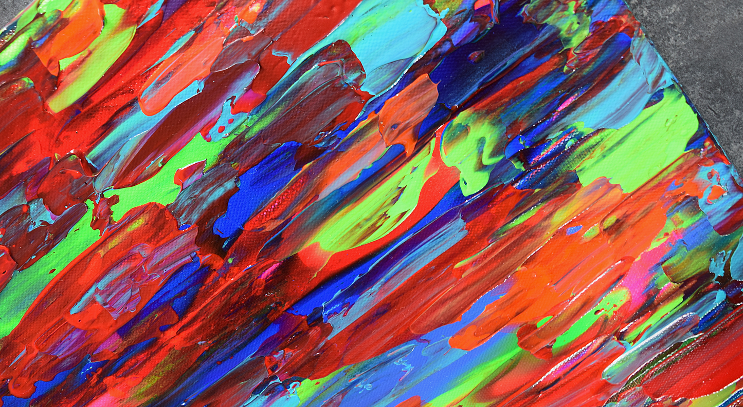 Leinwand Wandbild Acryl Arcylspachteltechnik Aryclleinwand "beautiful day"