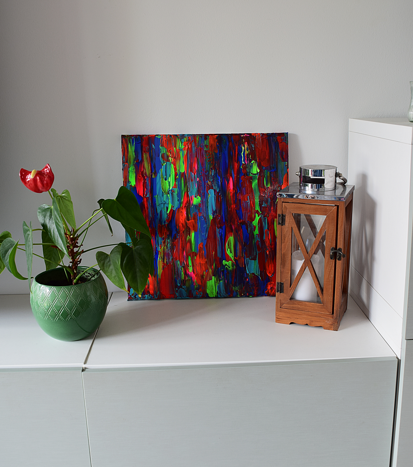 Leinwand Wandbild Acryl Arcylspachteltechnik Aryclleinwand "beautiful day"