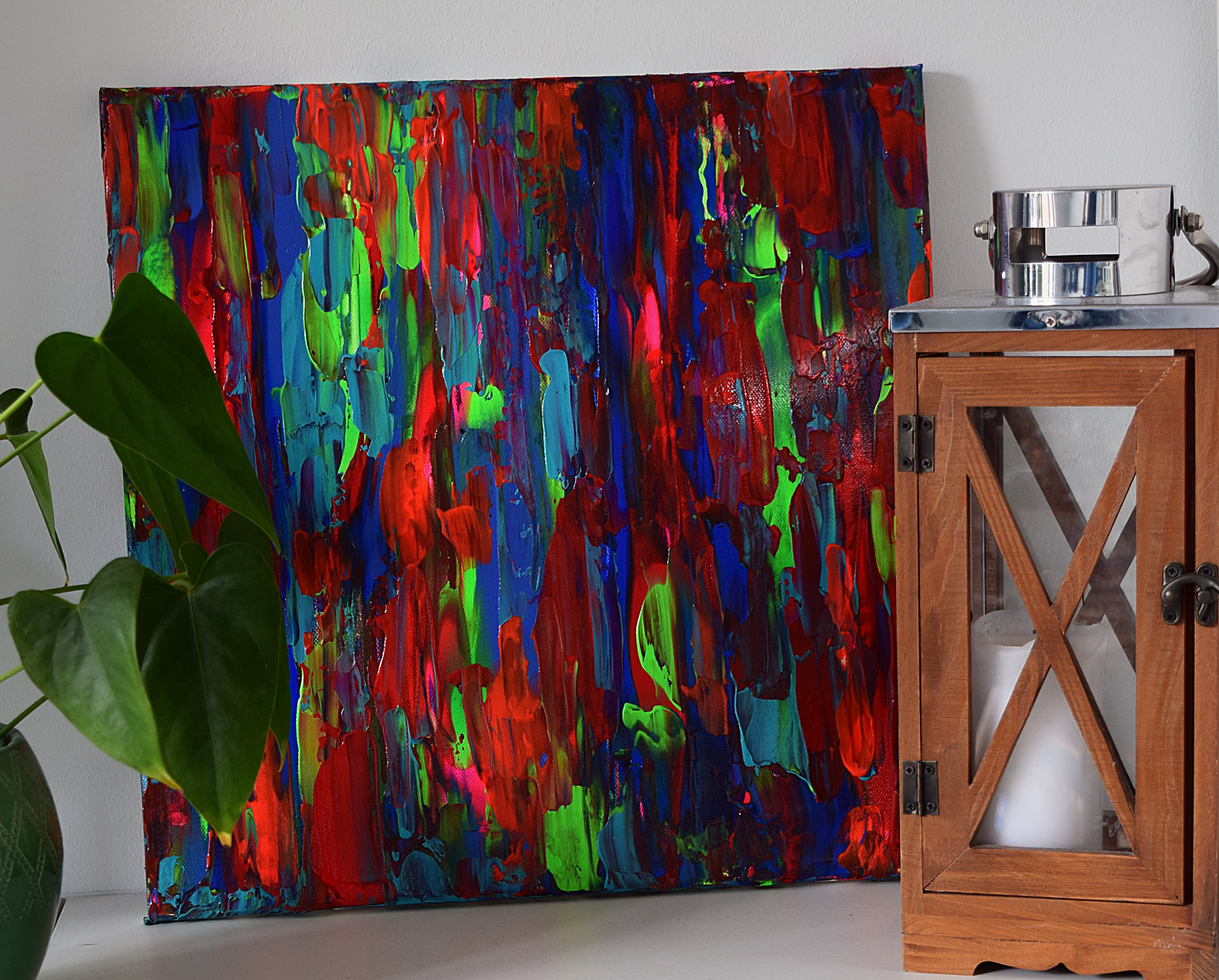 Leinwand Wandbild Acryl Arcylspachteltechnik Aryclleinwand "beautiful day"