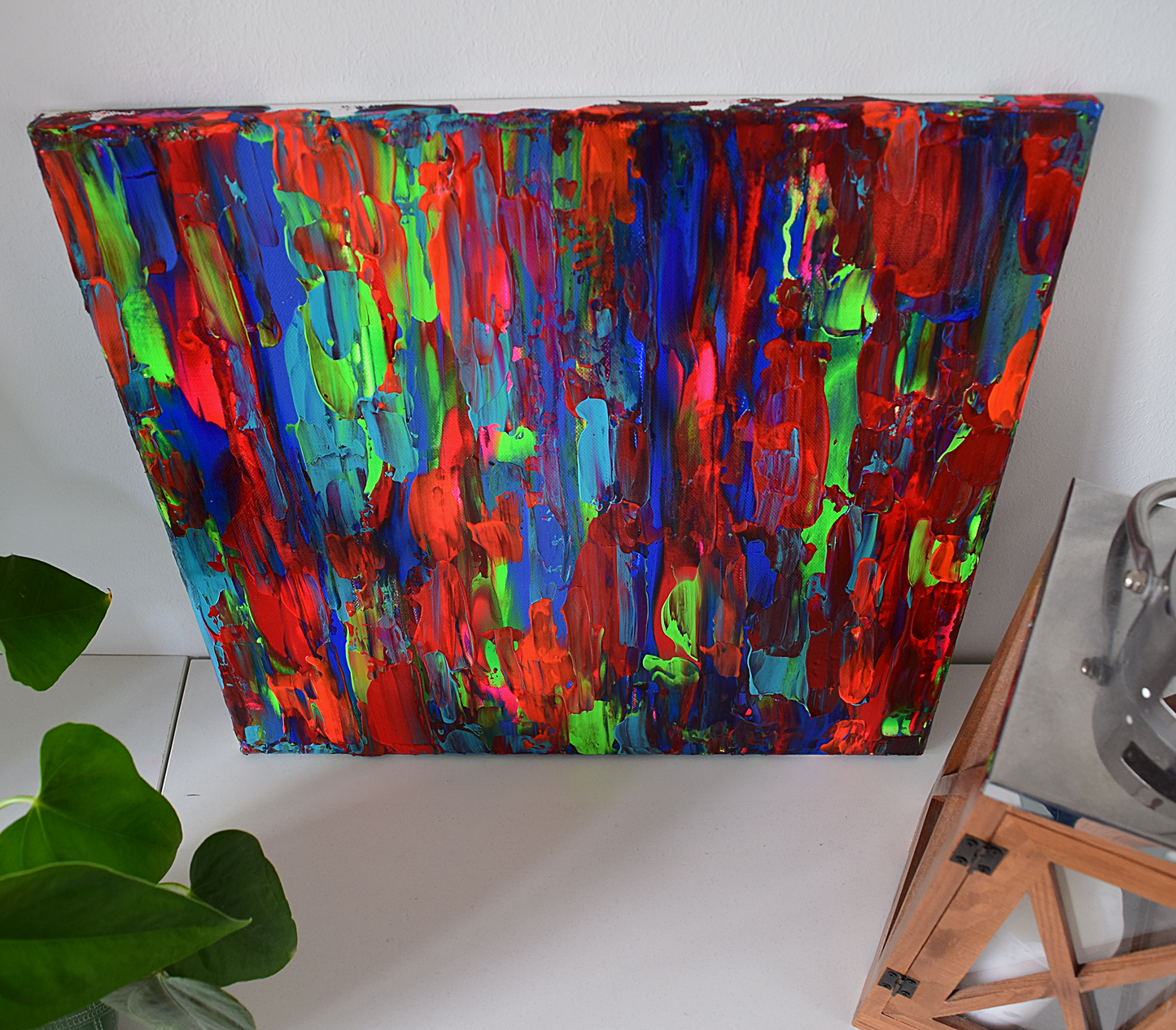 Leinwand Wandbild Acryl Arcylspachteltechnik Aryclleinwand "beautiful day"