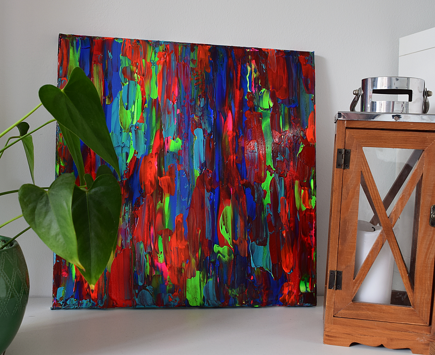 Leinwand Wandbild Acryl Arcylspachteltechnik Aryclleinwand "beautiful day"