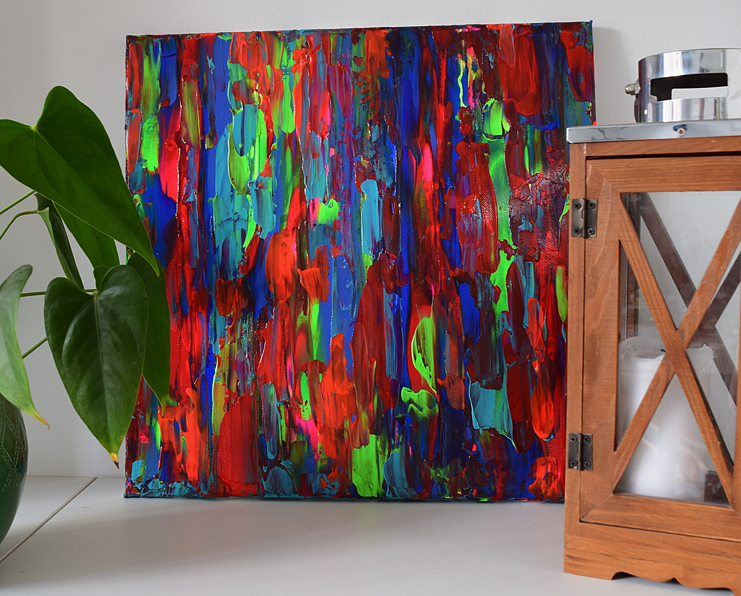 Leinwand Wandbild Acryl Arcylspachteltechnik Aryclleinwand "beautiful day"