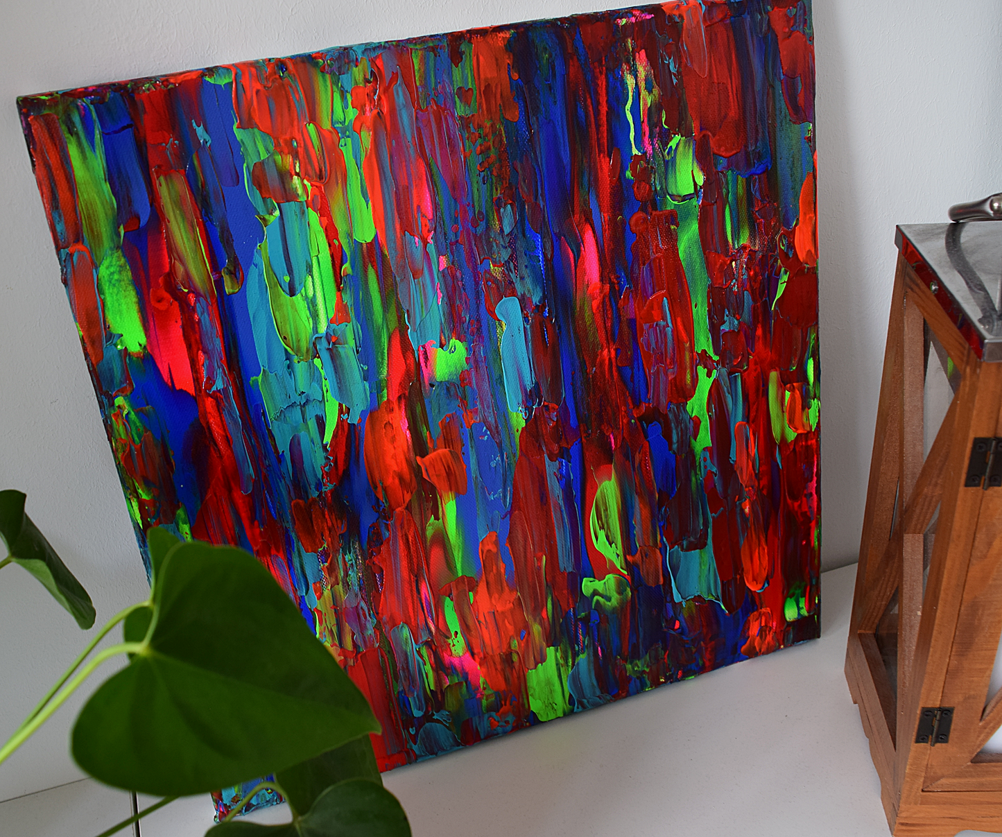 Leinwand Wandbild Acryl Arcylspachteltechnik Aryclleinwand "beautiful day"