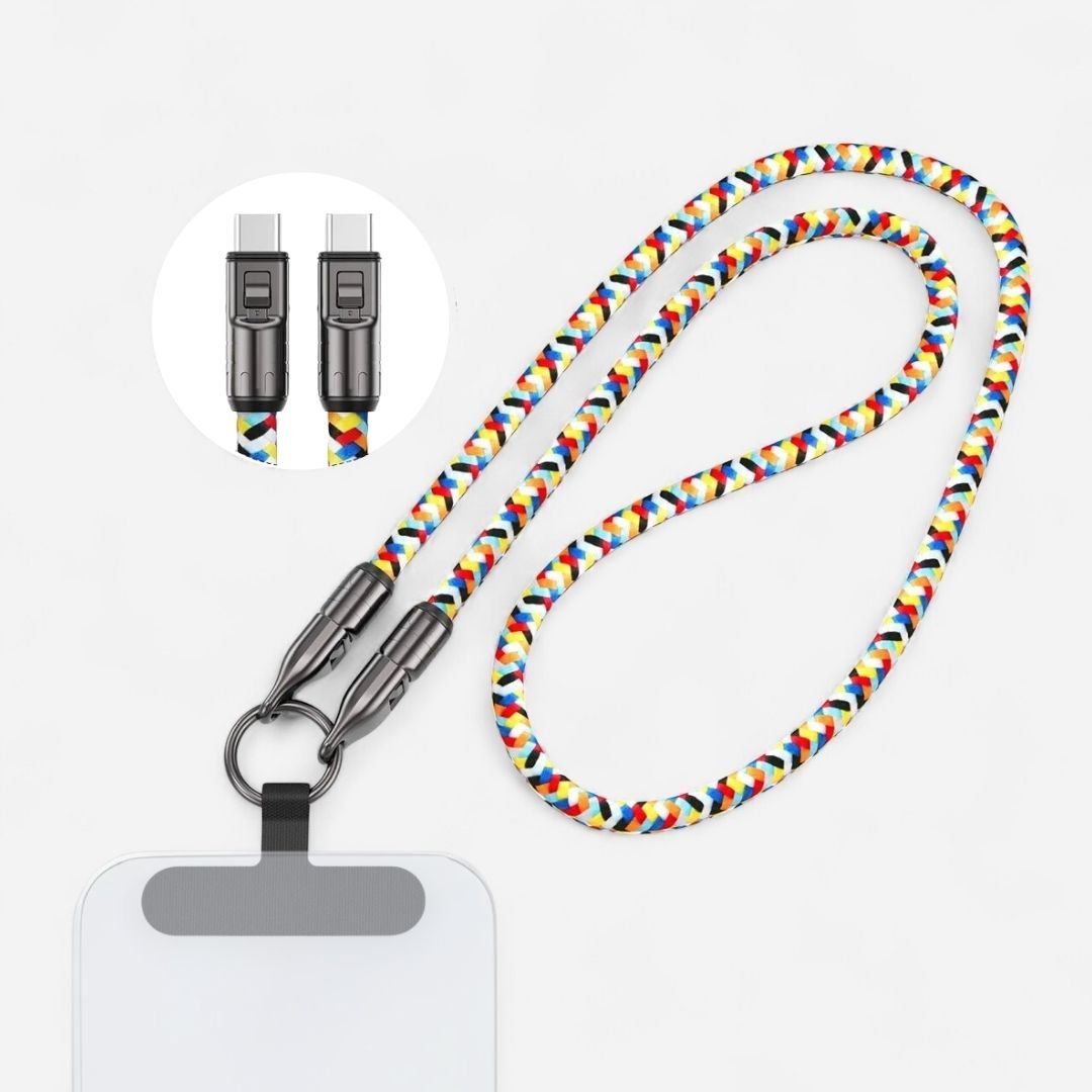 LYRA 2 in 1 Handykette mit USB-C Ladekabel-0