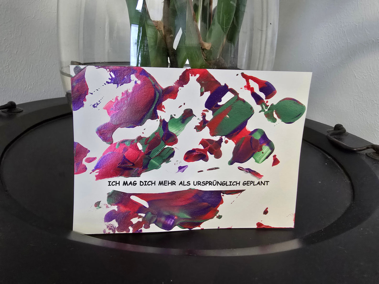 Postkarte Spruchkarte "Ich mag dich mehr als ursprünglich geplant"