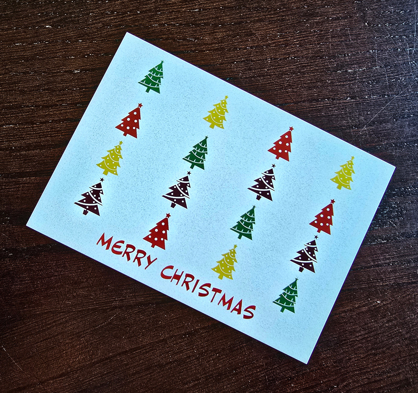 Postkarte Weihnachtskarte "Merry Christmas"