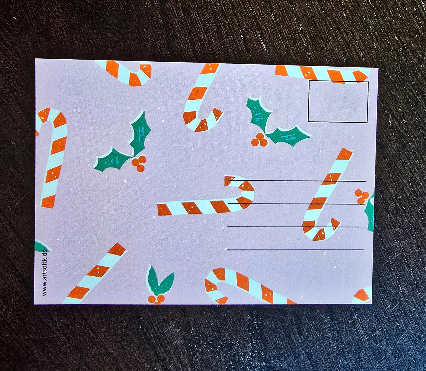 Postkarte Weihnachtskarte "Grüße vom Weihnachtsmann"