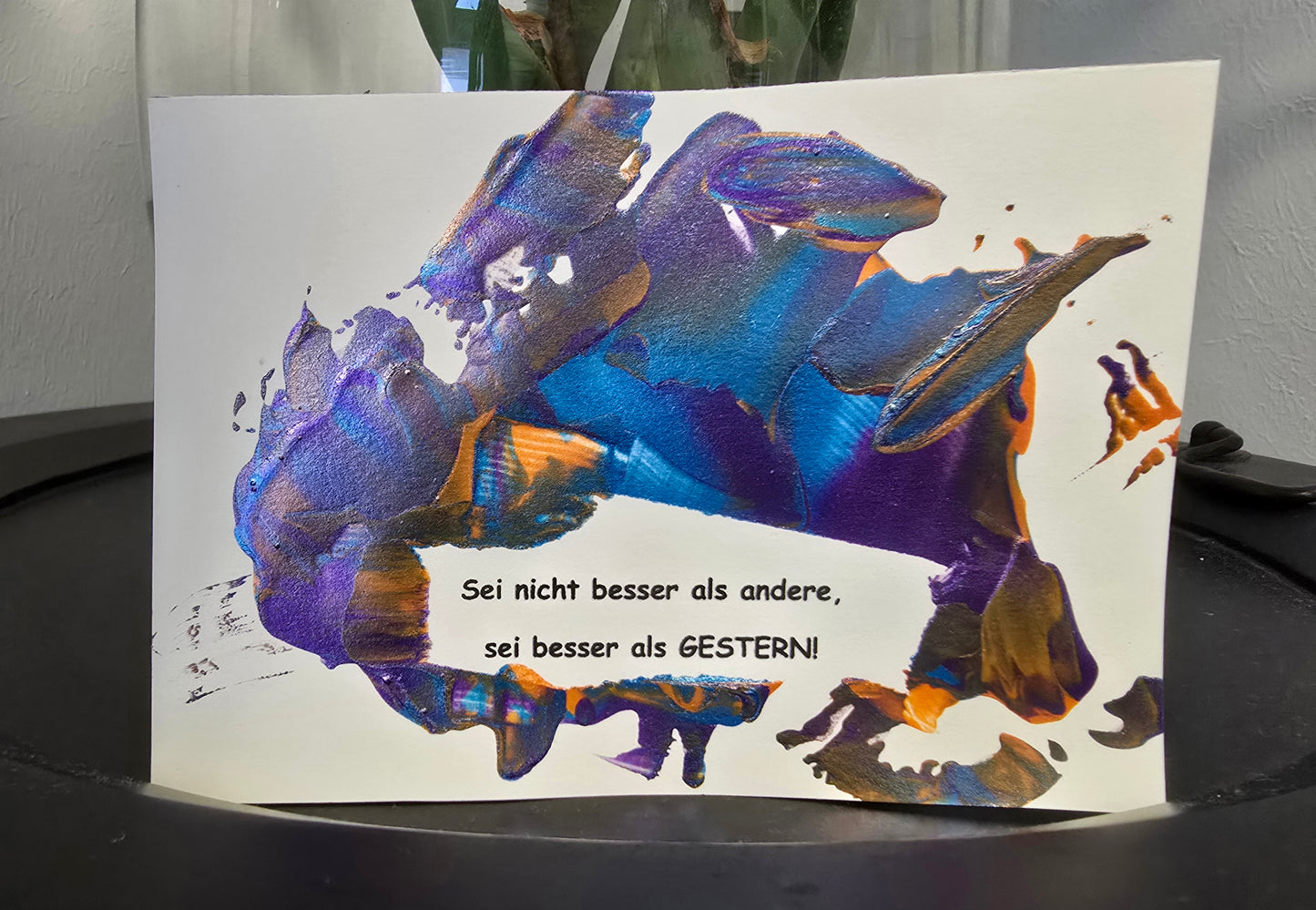 Postkarte Spruchkarte "Sei nicht besser als andere"