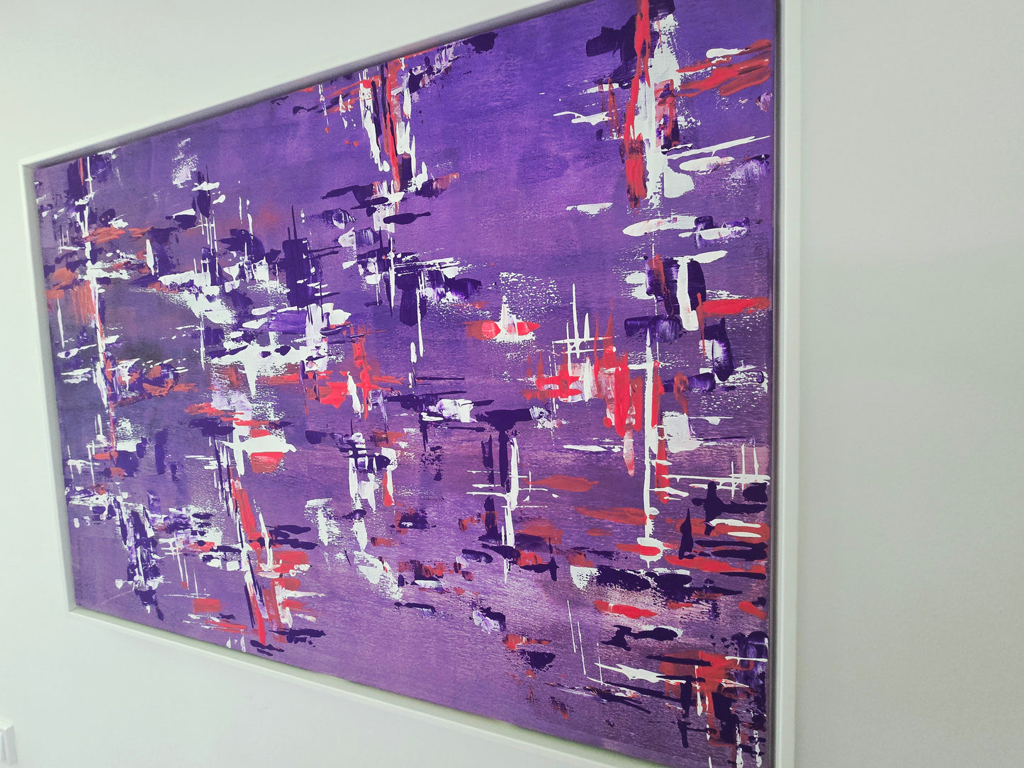 Leinwand Wandbild Acryl Aryclleinwand "purple fairy-tale world"