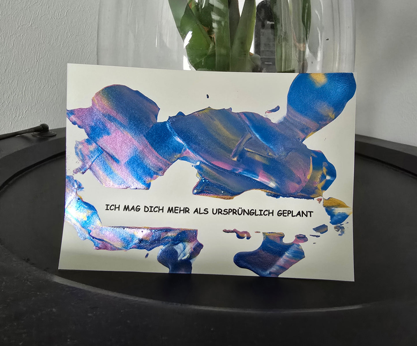Postkarte Spruchkarte "Ich mag dich mehr als ursprünglich geplant"