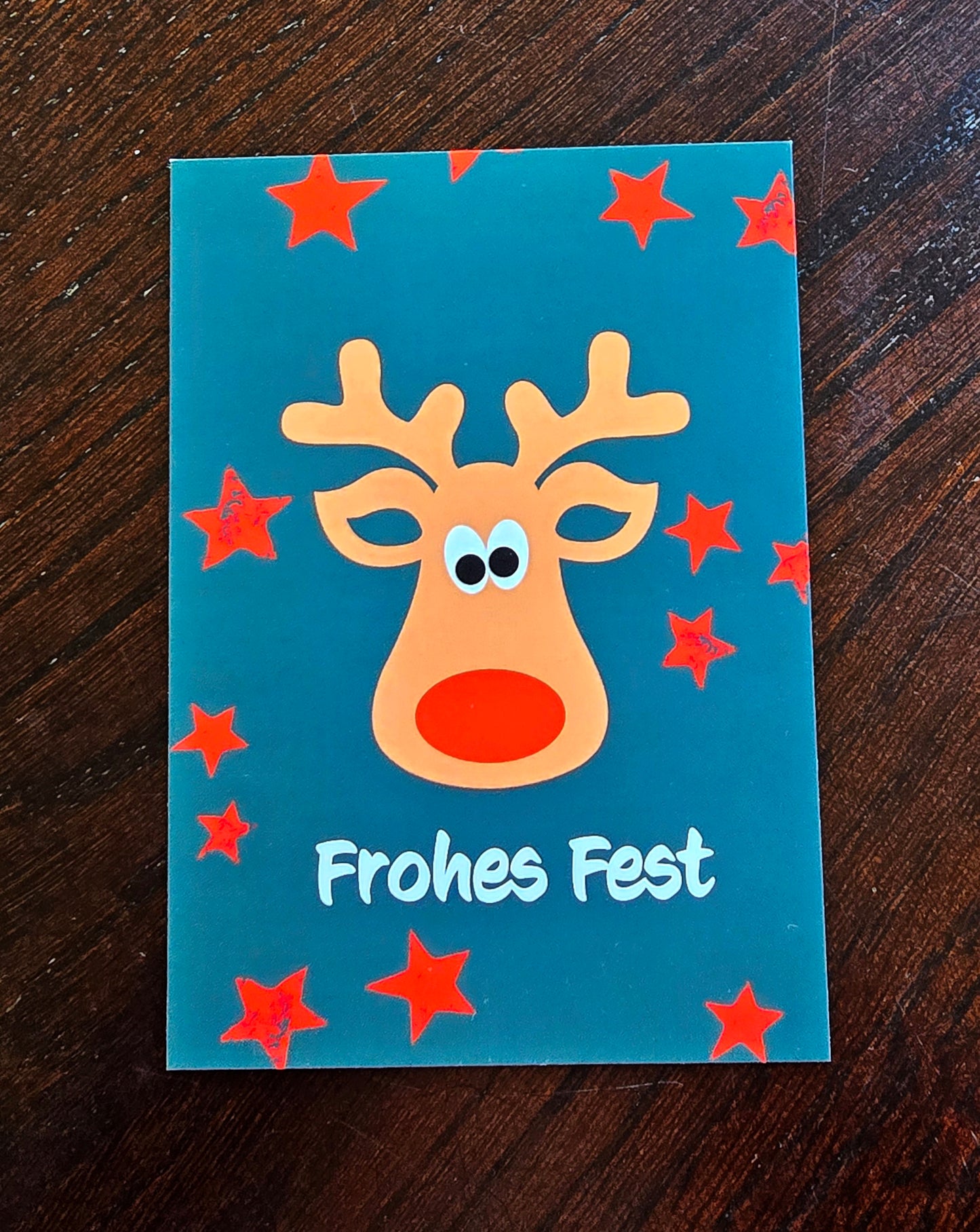 Postkarte Weihnachtskarte "Rentier"