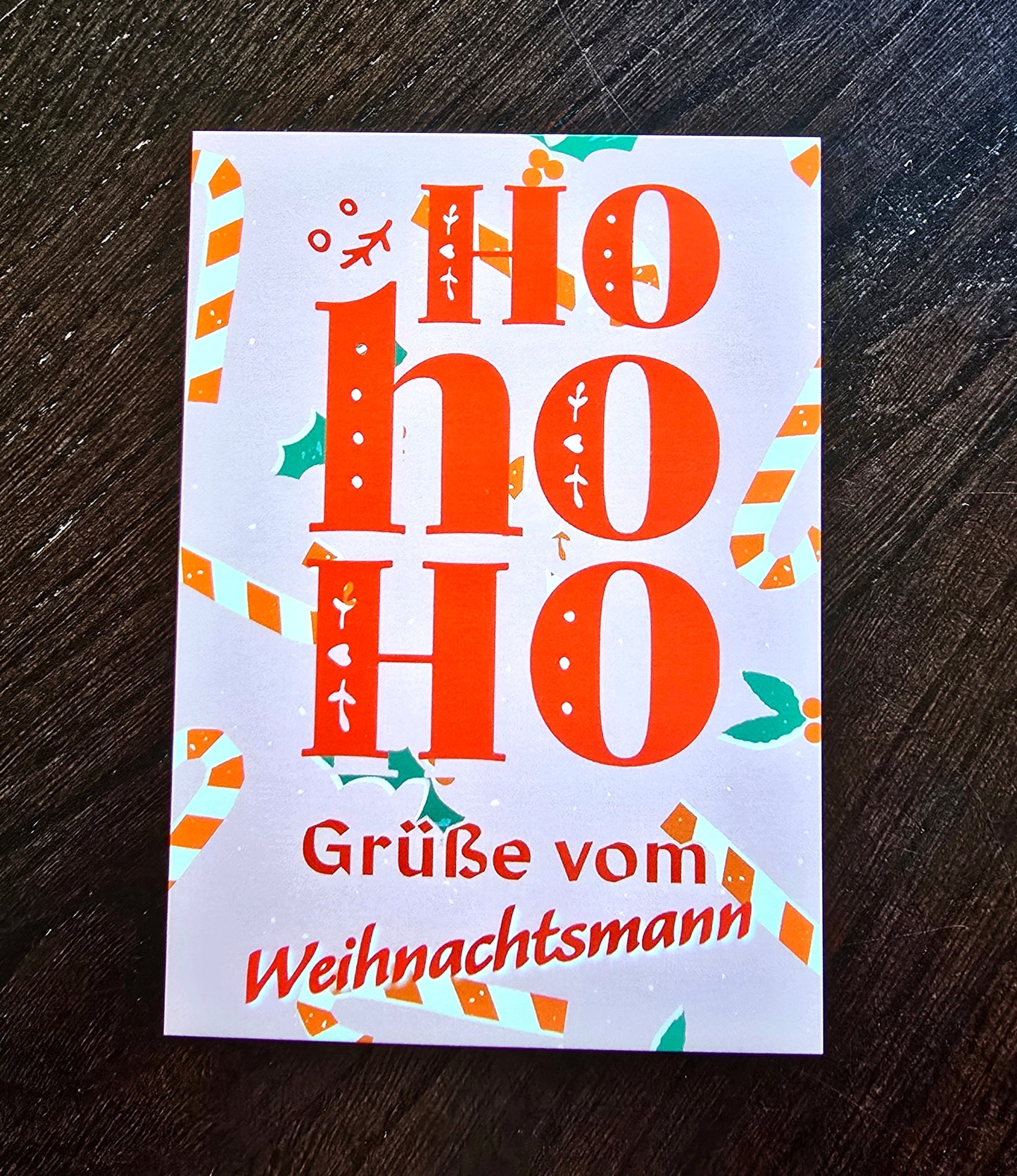Postkarte Weihnachtskarte "Grüße vom Weihnachtsmann"