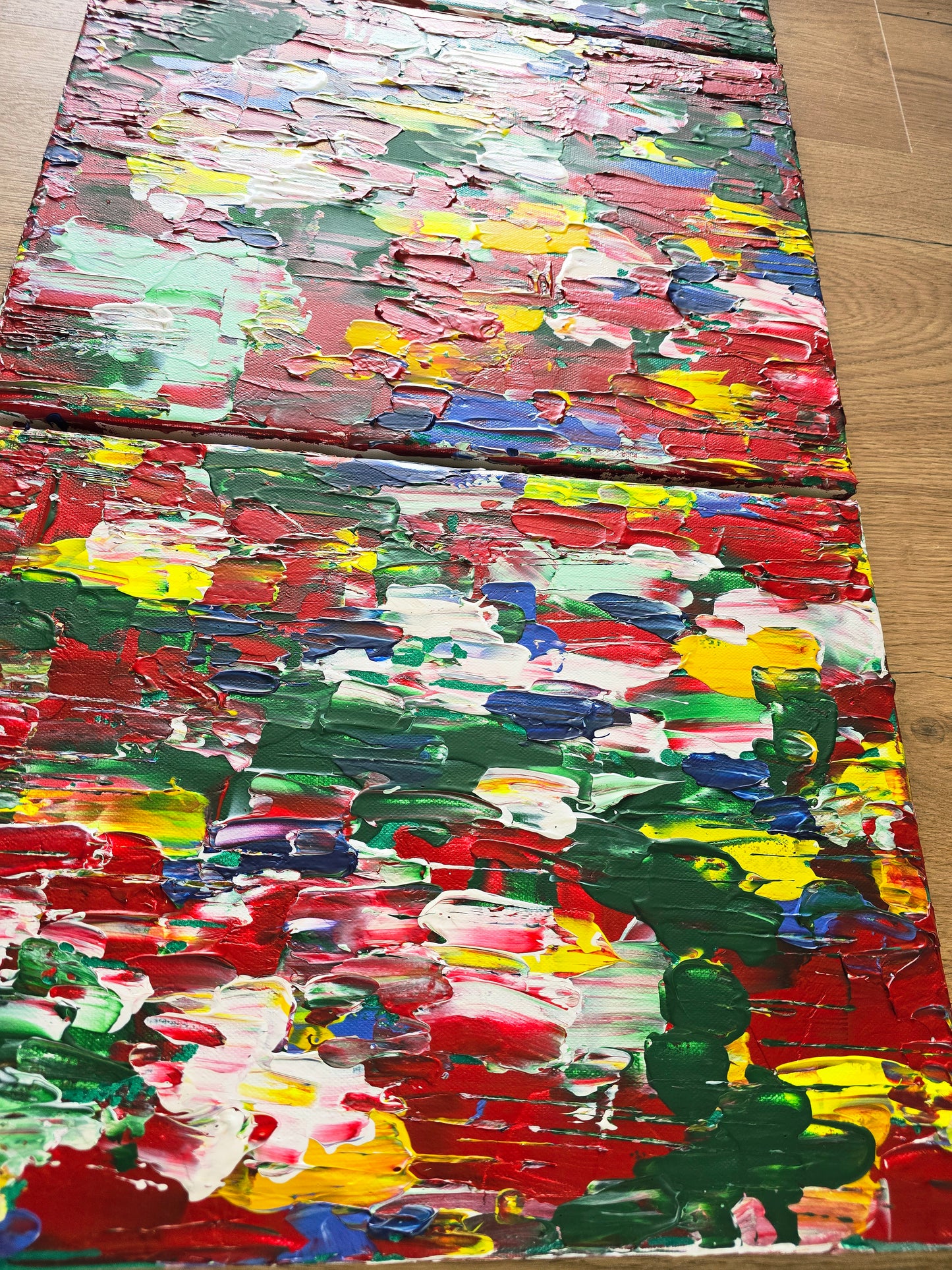 Leinwand Wandbild Acryl Arcylspachteltechnik Aryclleinwand "intensely coloured"