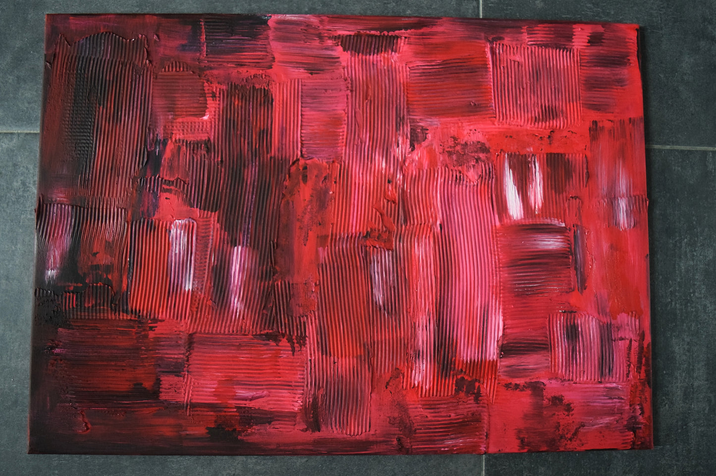 Leinwand Wandbild Acryl Aryclleinwand "broken heart structure"