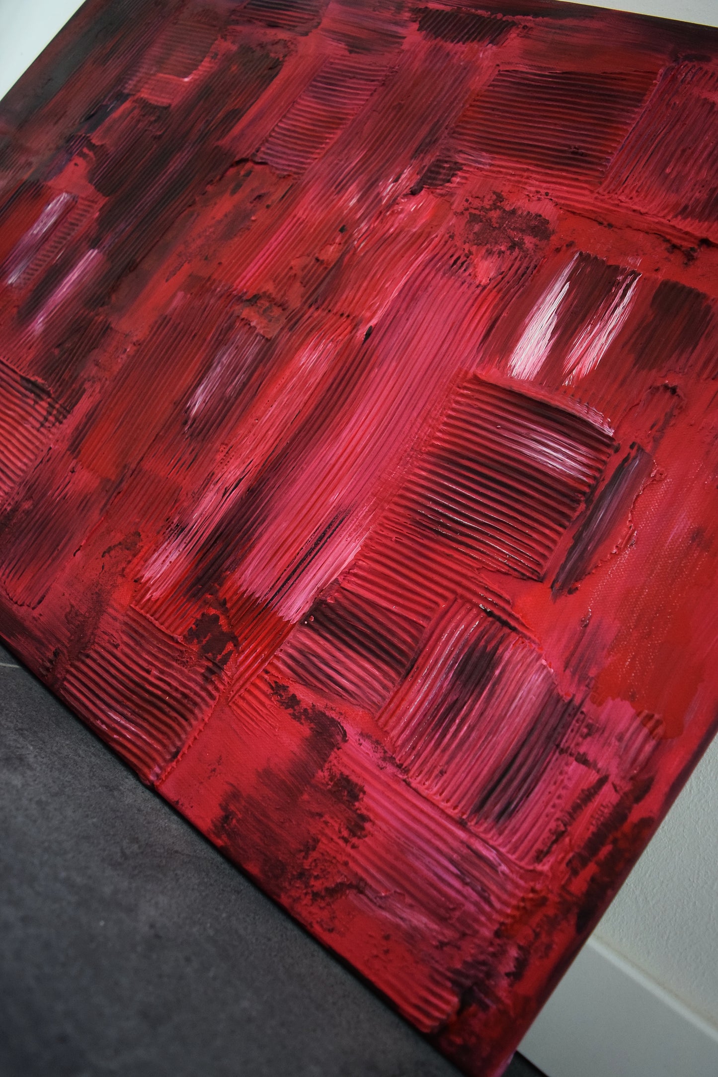 Leinwand Wandbild Acryl Aryclleinwand "broken heart structure"