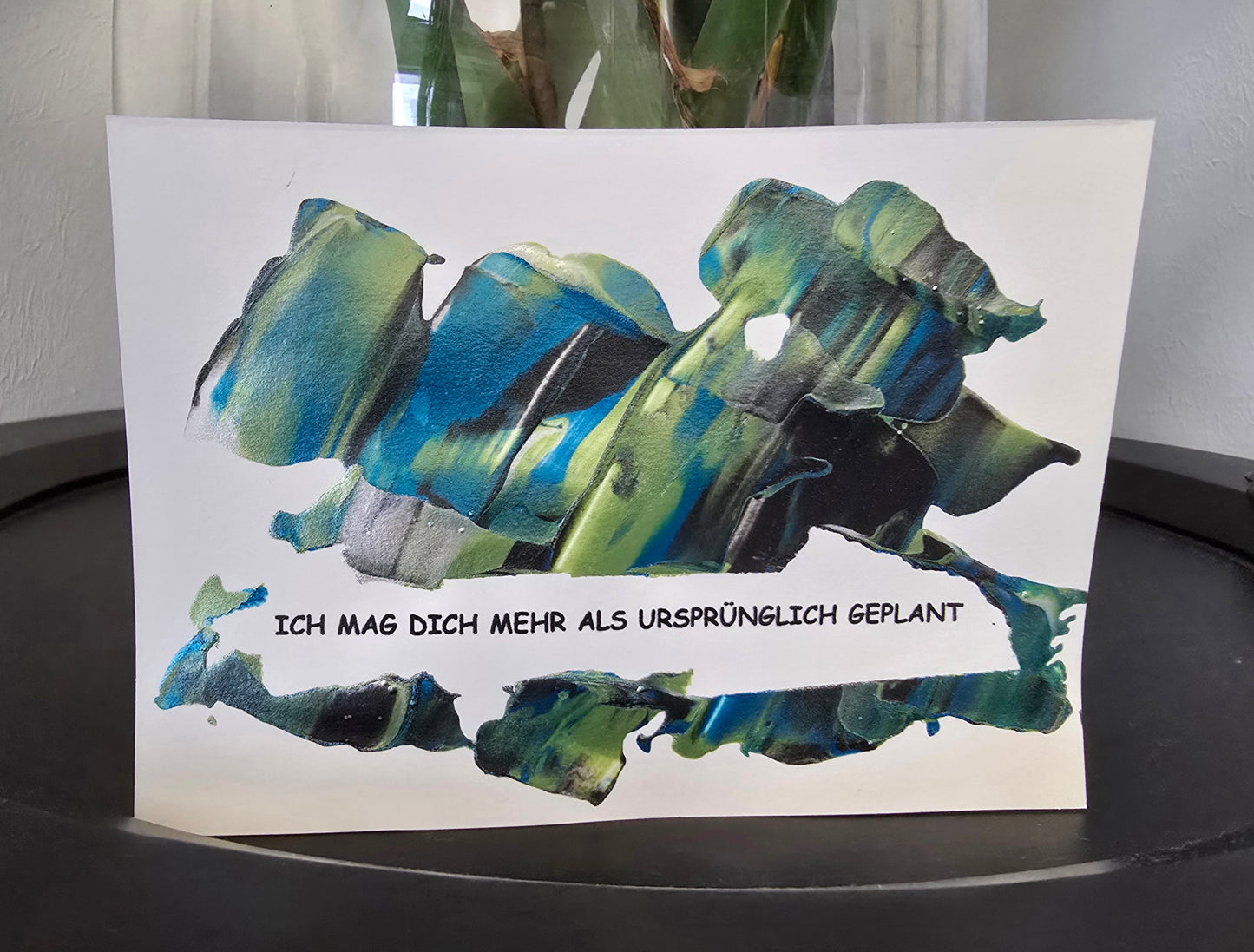 Postkarte Spruchkarte "Ich mag dich mehr als ursprünglich geplant"