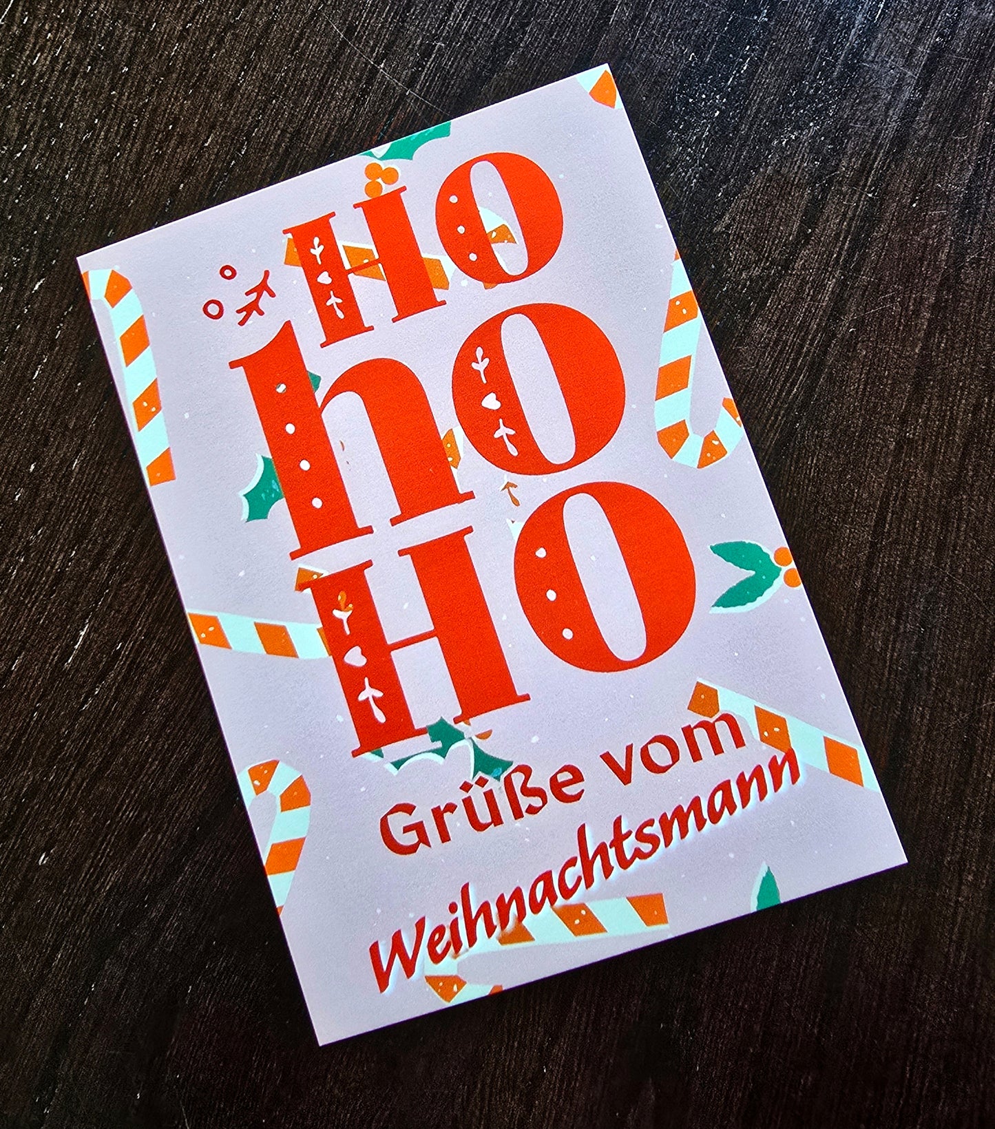 Postkarte Weihnachtskarte "Grüße vom Weihnachtsmann"
