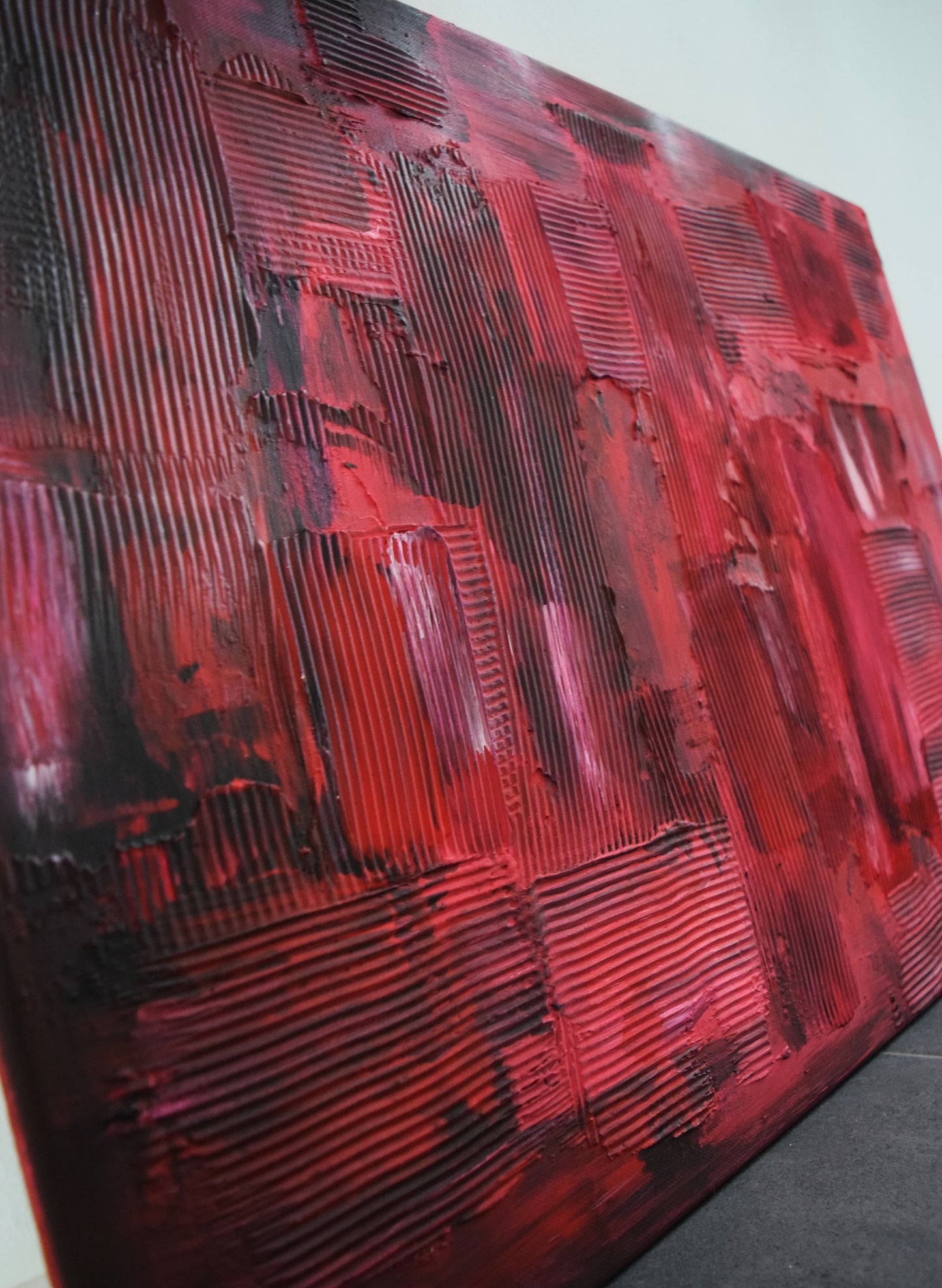 Leinwand Wandbild Acryl Aryclleinwand "broken heart structure"