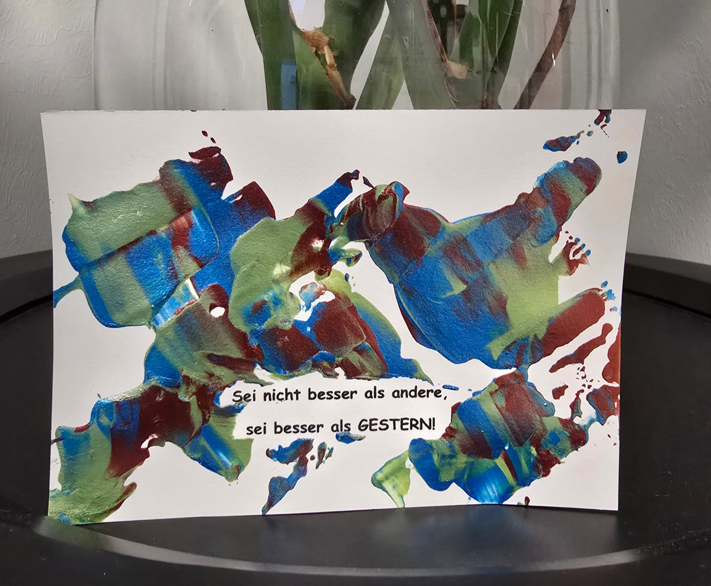 Postkarte Spruchkarte "Sei nicht besser als andere"