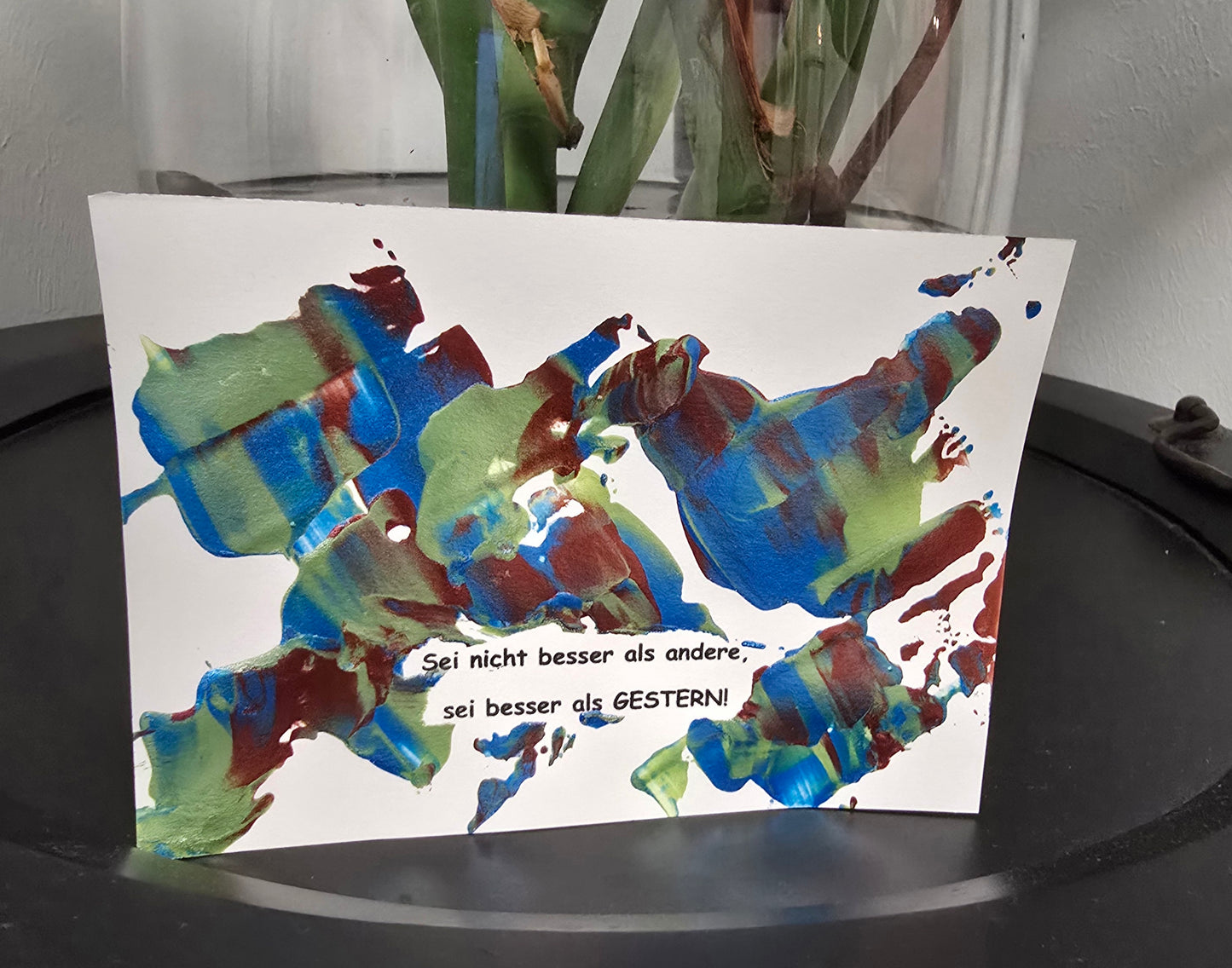 Postkarte Spruchkarte "Sei nicht besser als andere"