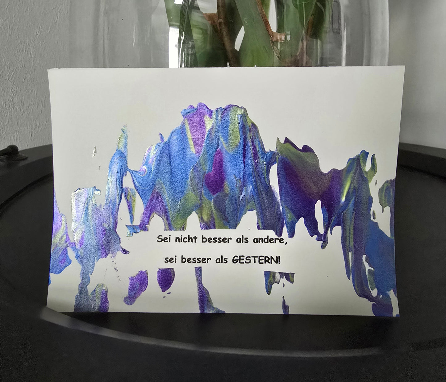 Postkarte Spruchkarte "Sei nicht besser als andere"